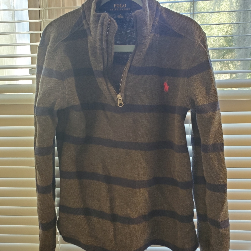 Boys Zip Front Sweater